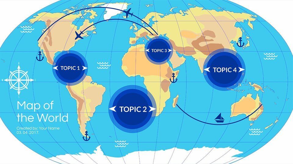 World Map Education Presentation Template Prezi